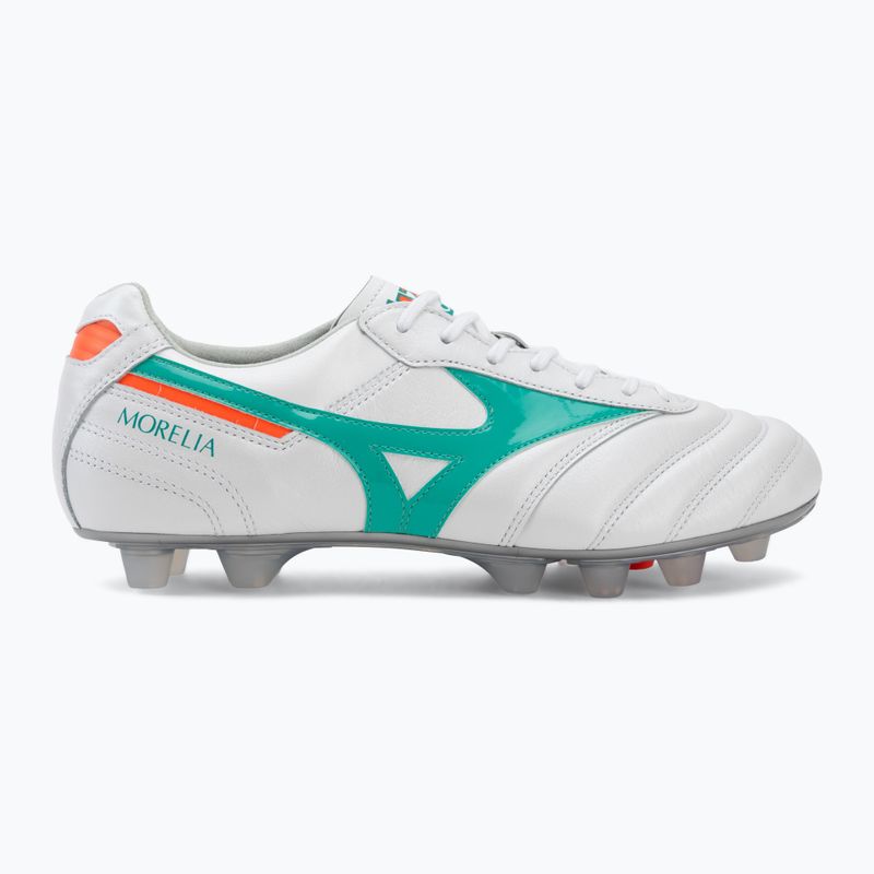 Kopačky Mizuno Morelia II Japan FG white/arcadia/lava orange 2