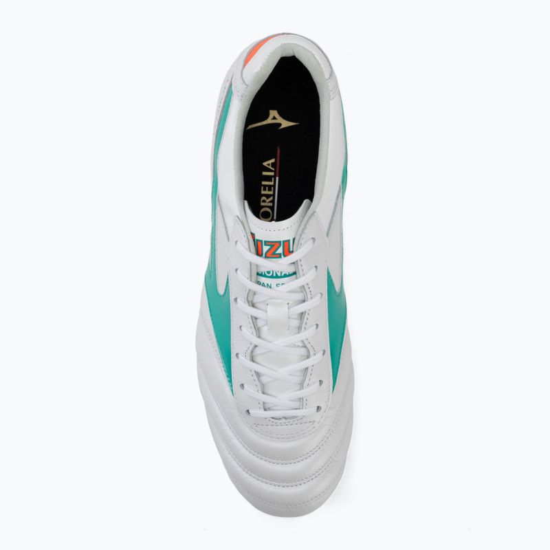Kopačky Mizuno Morelia II Japan FG white/arcadia/lava orange 5