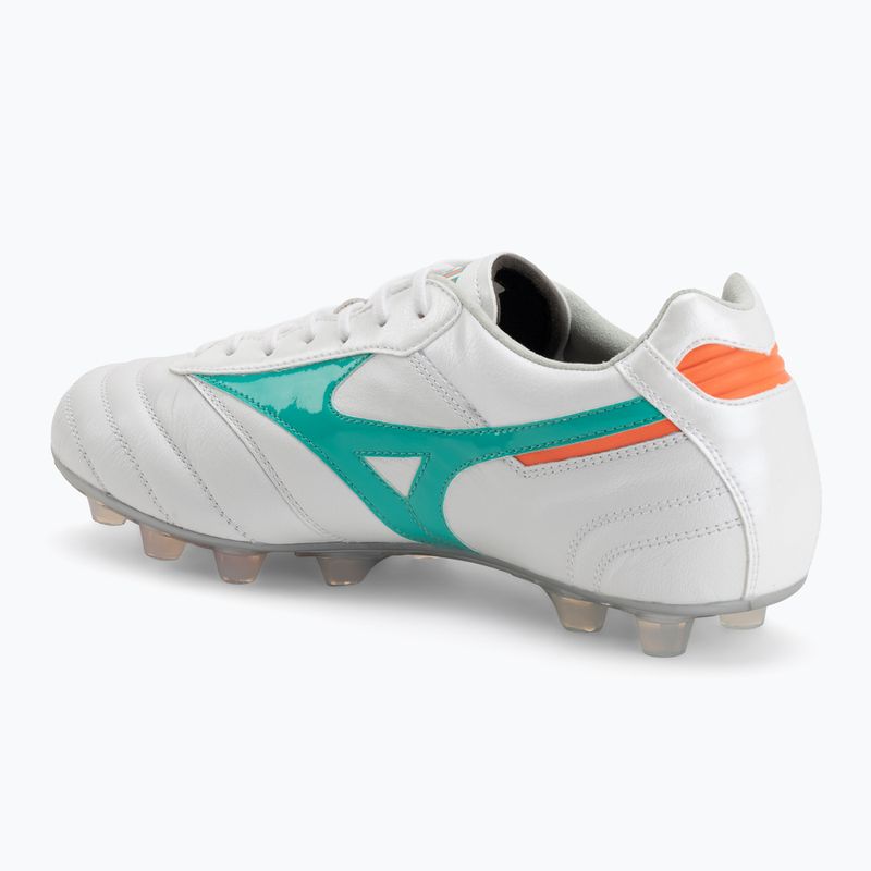 Kopačky  Mizuno Morelia II Elite FG white/arcadia/lava orange 3