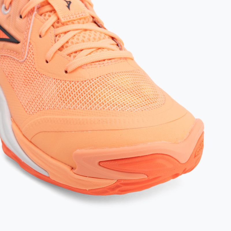 Volejbalové topánky Mizuno Wave Momentum Elite flamingo coral/lava orange/white 7