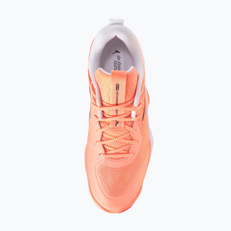 Volejbalové topánky Mizuno Wave Momentum Elite flamingo coral/lava orange/white 5