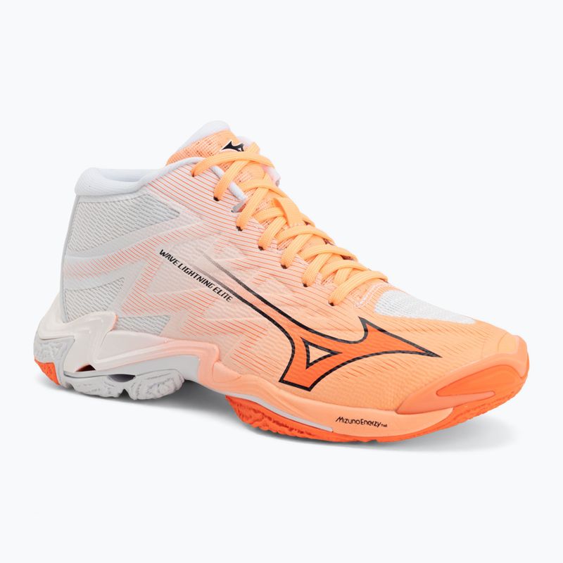 Volejbalové topánky Mizuno Wave Lightning Elite Mid Flamingo Coral/Lava Orange/White