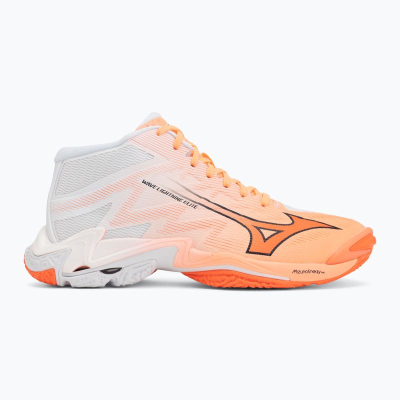 Volejbalové topánky Mizuno Wave Lightning Elite Mid Flamingo Coral/Lava Orange/White 2