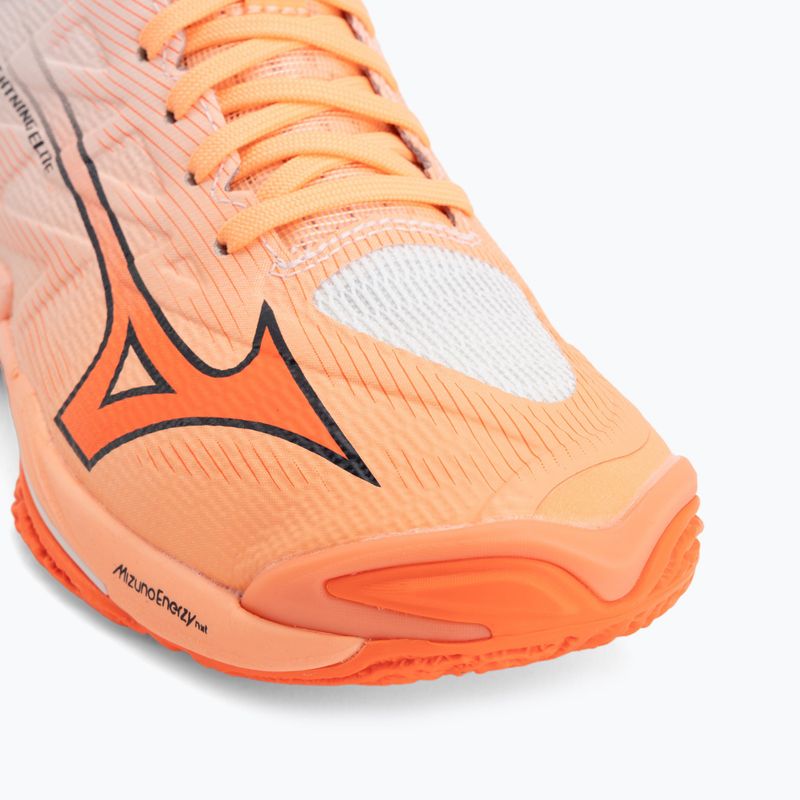 Volejbalové topánky Mizuno Wave Lightning Elite Mid Flamingo Coral/Lava Orange/White 7