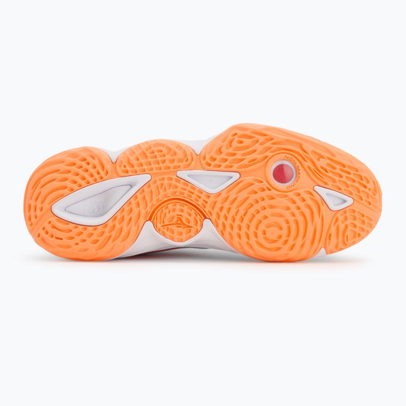 Dámske volejbalové topánky Mizuno Wave Momentum Elite blue finch/white/lava orange 4