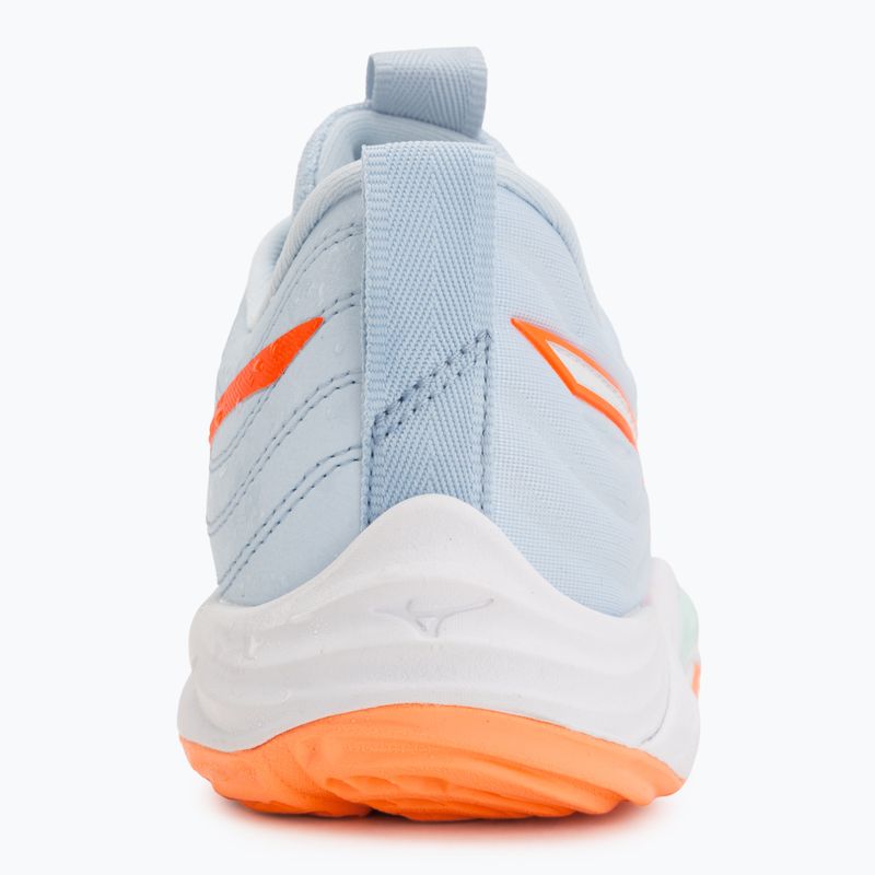 Dámske volejbalové topánky Mizuno Wave Momentum Elite blue finch/white/lava orange 6