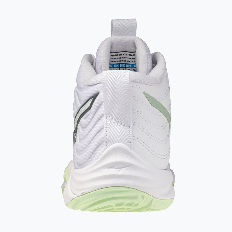 Dámske volejbalové topánky Mizuno Wave Momentum Elite Mid white/balsam green/ambrosia 3