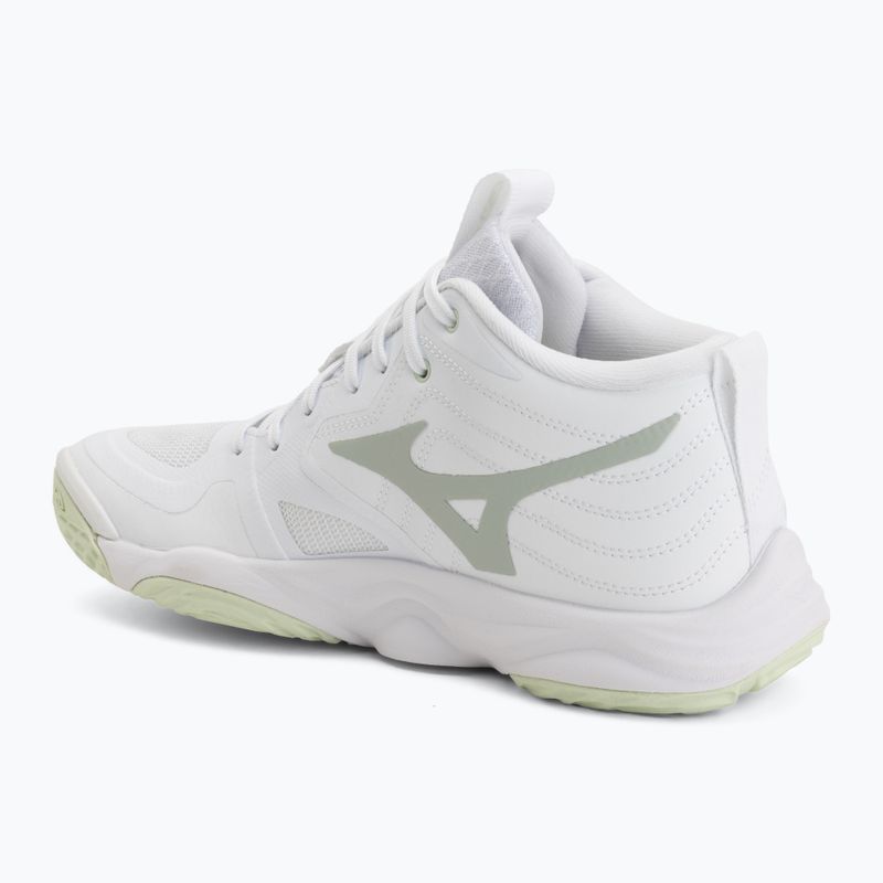 Dámske volejbalové topánky Mizuno Wave Momentum Elite Mid white/balsam green/ambrosia 3