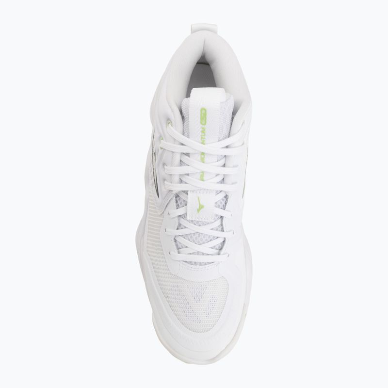 Dámske volejbalové topánky Mizuno Wave Momentum Elite Mid white/balsam green/ambrosia 5