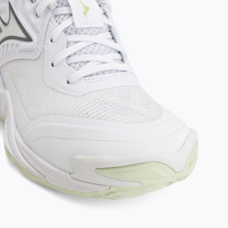 Dámske volejbalové topánky Mizuno Wave Momentum Elite Mid white/balsam green/ambrosia 7