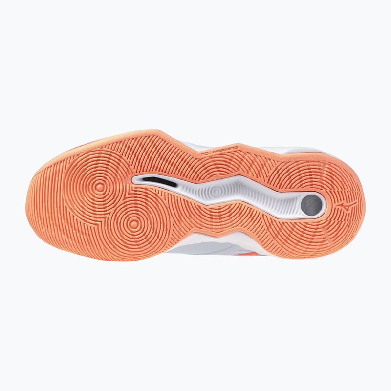 Dámske volejbalové topánky Mizuno Wave Momentum Pro blue finch/lava orange/flamingo coral 4