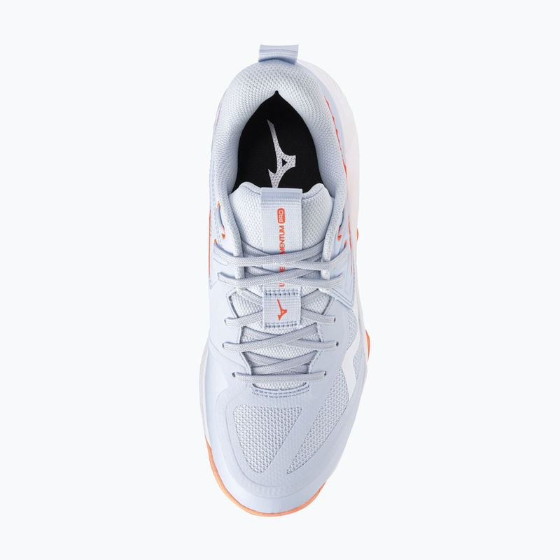 Dámske volejbalové topánky Mizuno Wave Momentum Pro blue finch/lava orange/flamingo coral 5
