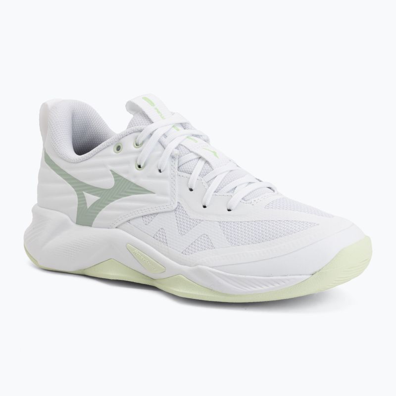 Dámske volejbalové topánky Mizuno Wave Momentum Pro white/aqua gray/ambrosia