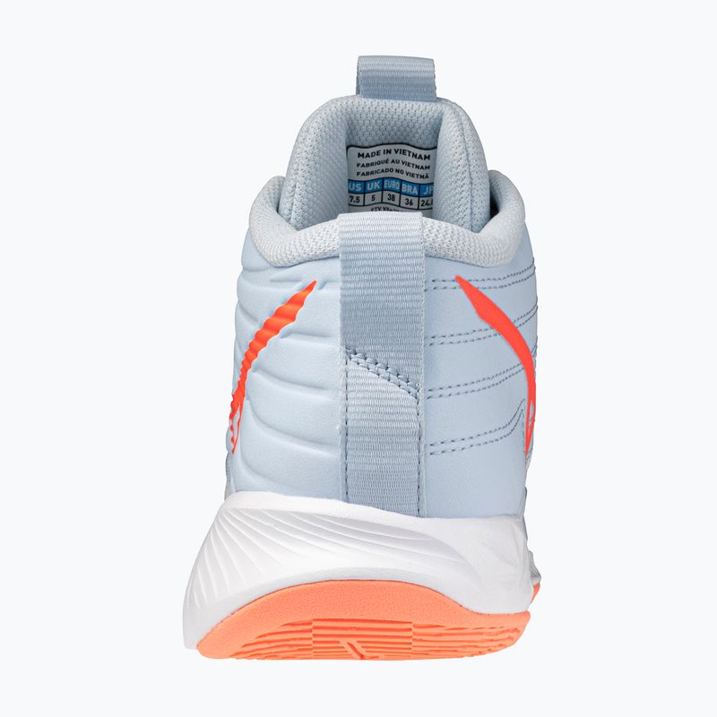 Dámske volejbalové topánky Mizuno Wave Momentum Pro Mid blue finch/lava orange/flamingo coral 3