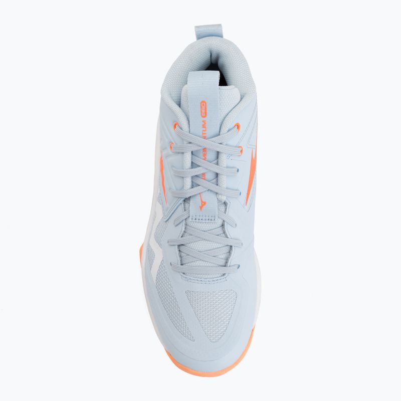 Dámske volejbalové topánky Mizuno Wave Momentum Pro Mid blue finch/lava orange/flamingo coral 5