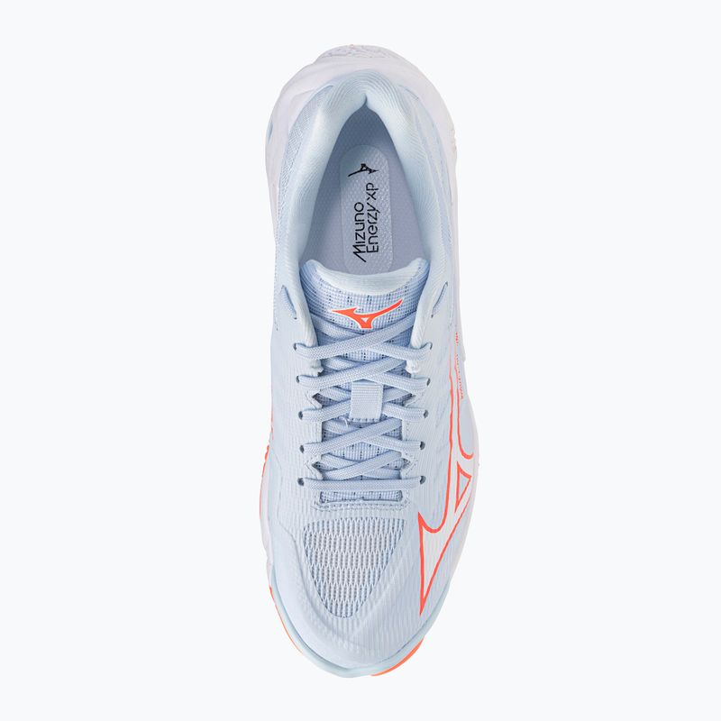 Dámske volejbalové topánky Mizuno Wave Lightning Elite blue finch/white/lava orange 5