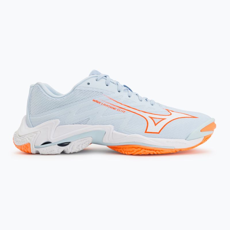 Dámske volejbalové topánky Mizuno Wave Lightning Elite blue finch/white/lava orange 2
