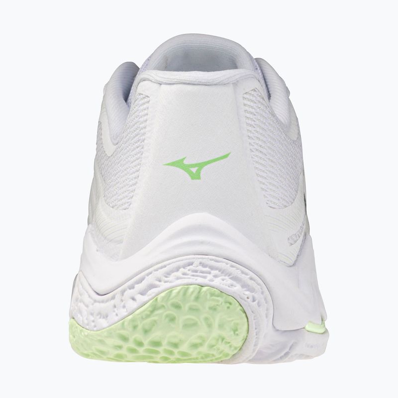 Dámske volejbalové topánky Mizuno Wave Lightning Elite white/balsam green/ambrosia 3