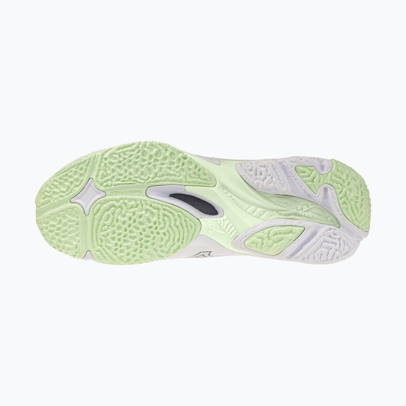 Dámske volejbalové topánky Mizuno Wave Lightning Elite white/balsam green/ambrosia 4