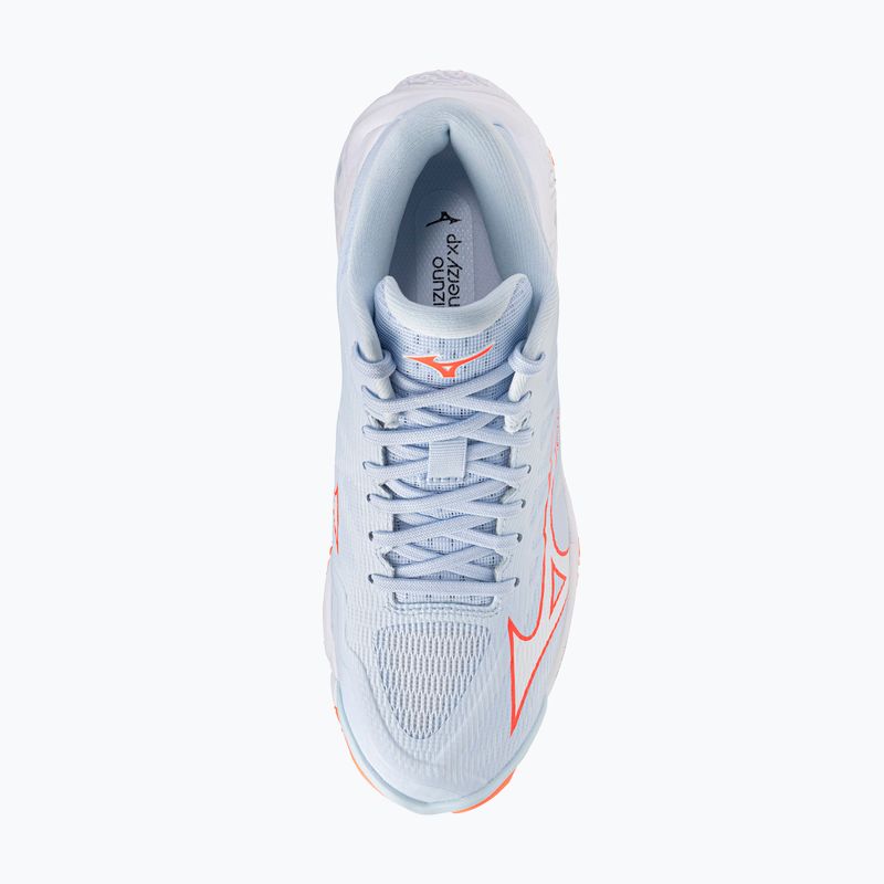 Dámske volejbalové topánky Mizuno Wave Lightning Elite Mid blue finch/whitelava orange 5