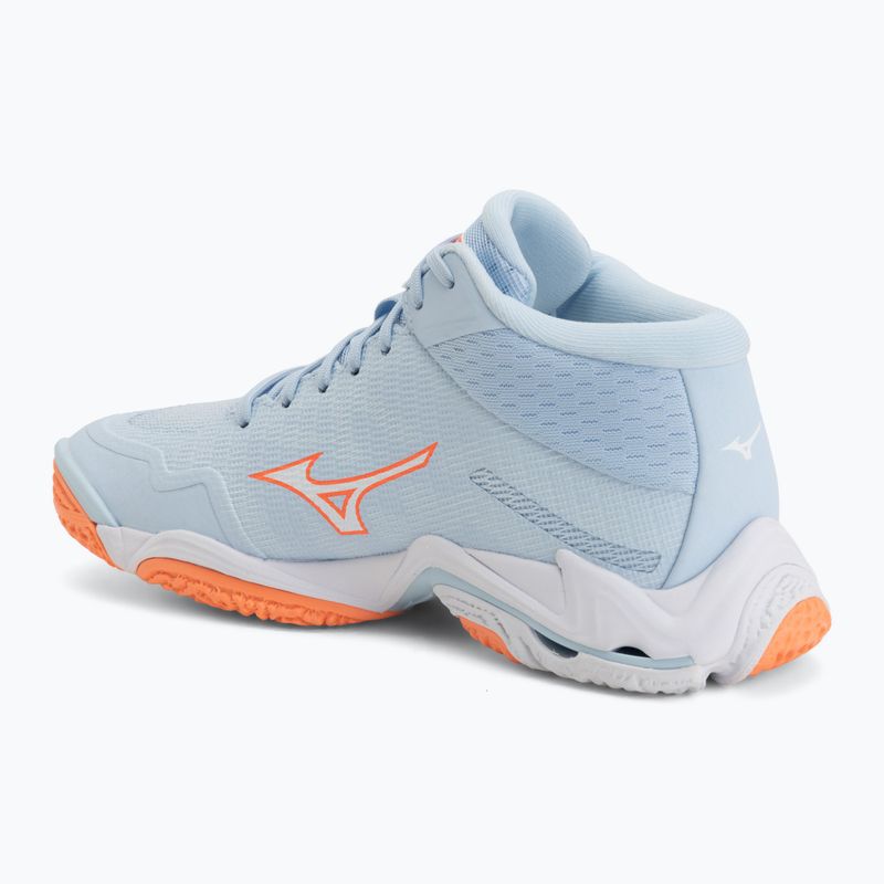 Dámske volejbalové topánky Mizuno Wave Lightning Elite Mid blue finch/whitelava orange 3