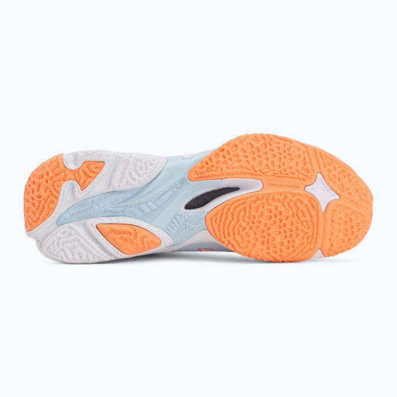 Dámske volejbalové topánky Mizuno Wave Lightning Elite Mid blue finch/whitelava orange 4