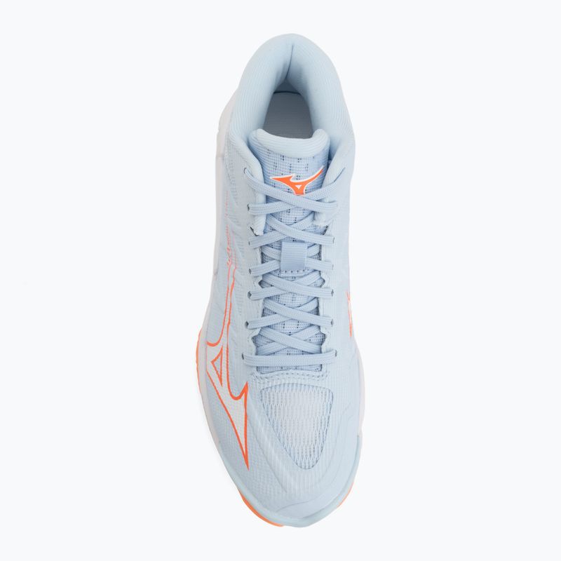 Dámske volejbalové topánky Mizuno Wave Lightning Elite Mid blue finch/whitelava orange 5