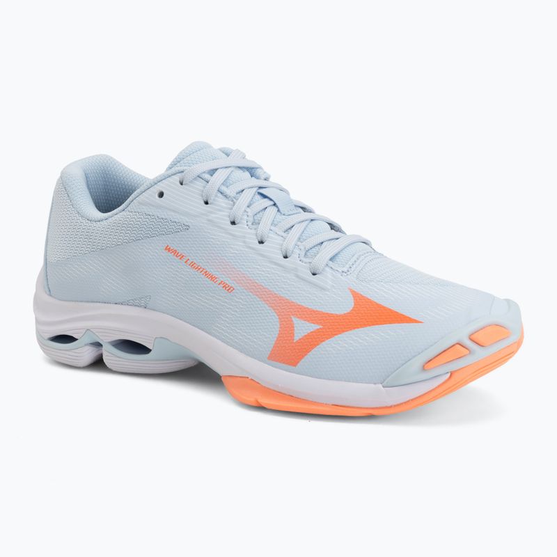 Dámske volejbalové topánky Mizuno Wave Lightning Pro blue finch/lava orange/flamingo coral