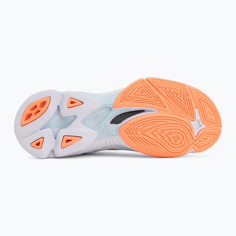 Dámske volejbalové topánky Mizuno Wave Lightning Pro blue finch/lava orange/flamingo coral 4