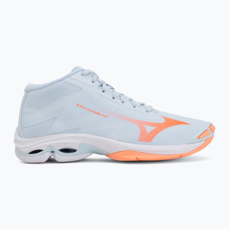 Dámske volejbalové topánky Mizuno Wave Lightning Pro Mid blue finch/lava orange/flamingo coral 2