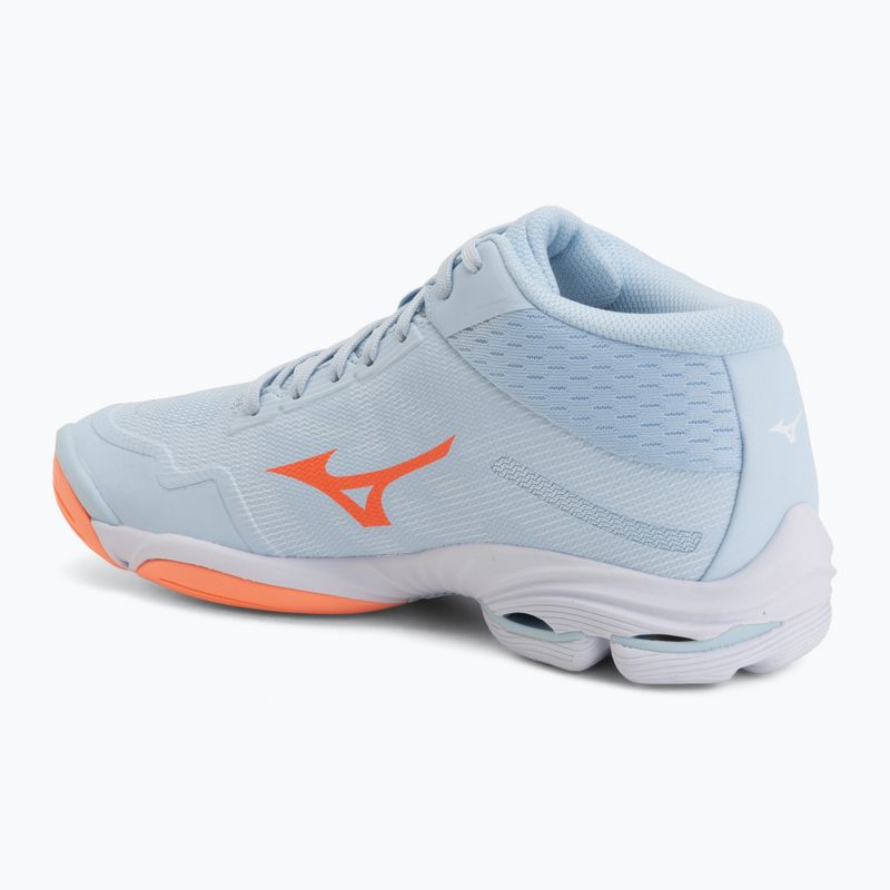 Dámske volejbalové topánky Mizuno Wave Lightning Pro Mid blue finch/lava orange/flamingo coral 3
