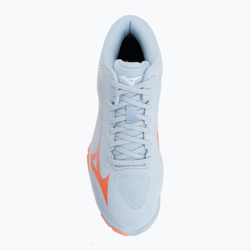 Dámske volejbalové topánky Mizuno Wave Lightning Pro Mid blue finch/lava orange/flamingo coral 5