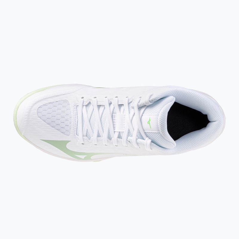 Dámske volejbalové topánky Mizuno Lightning Select Mid white/aqua gray/ambrosia 5