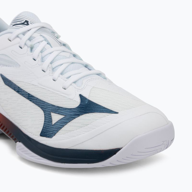 Pánske tenisové topánky Mizuno Wave Exceed Court AC white/insignia blue/orange 7