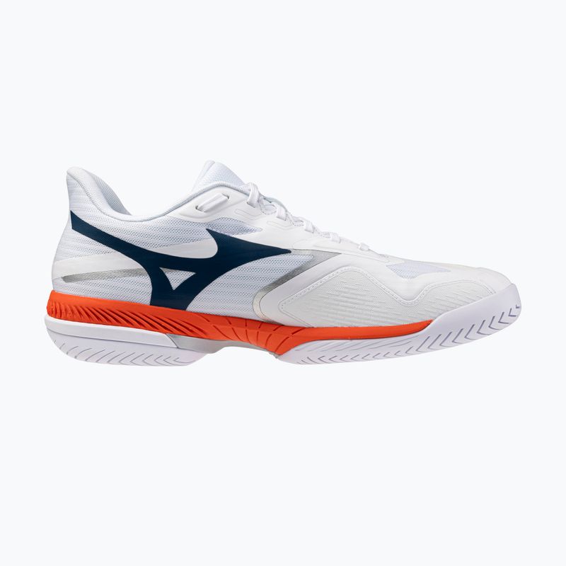 Pánske tenisové topánky Mizuno Wave Exceed Court AC white/insignia blue/orange 2