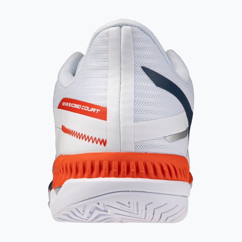 Pánske tenisové topánky Mizuno Wave Exceed Court AC white/insignia blue/orange 3