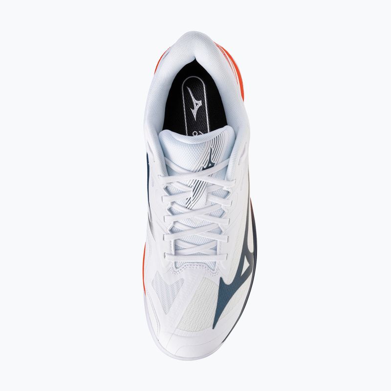 Pánske tenisové topánky Mizuno Wave Exceed Court AC white/insignia blue/orange 5