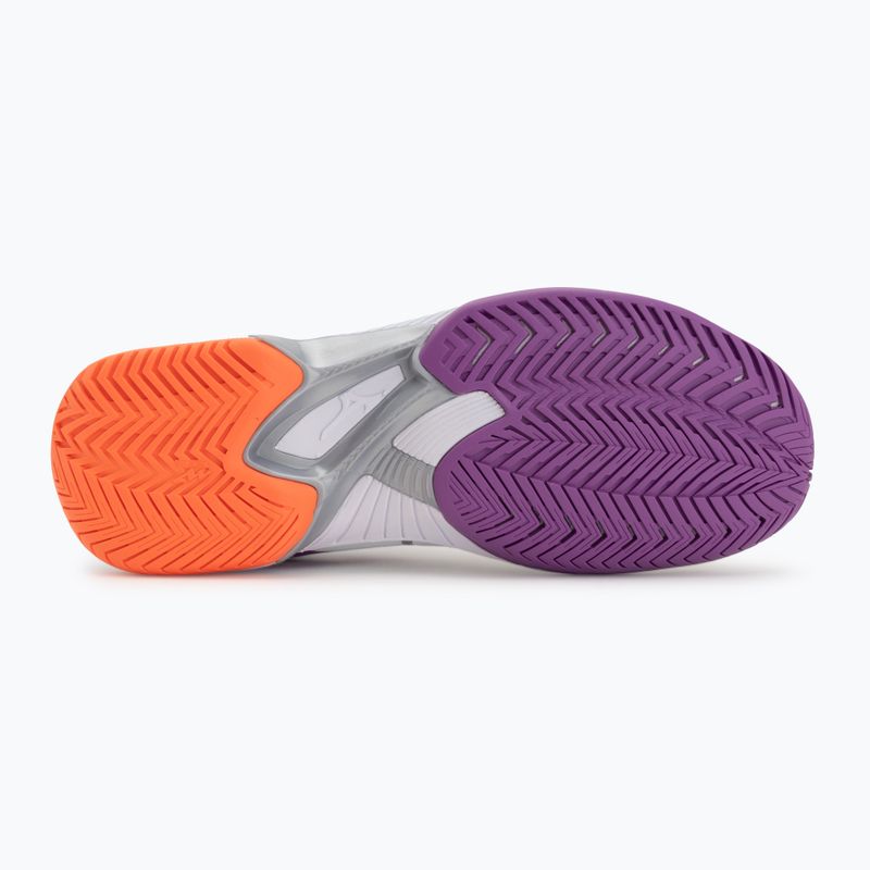 Dámske tenisové topánky Mizuno Wave Exceed Court AC white/dahlia/lava orange 4