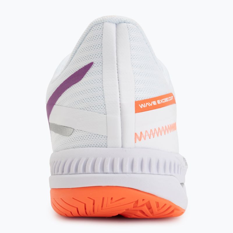 Dámske tenisové topánky Mizuno Wave Exceed Court AC white/dahlia/lava orange 6