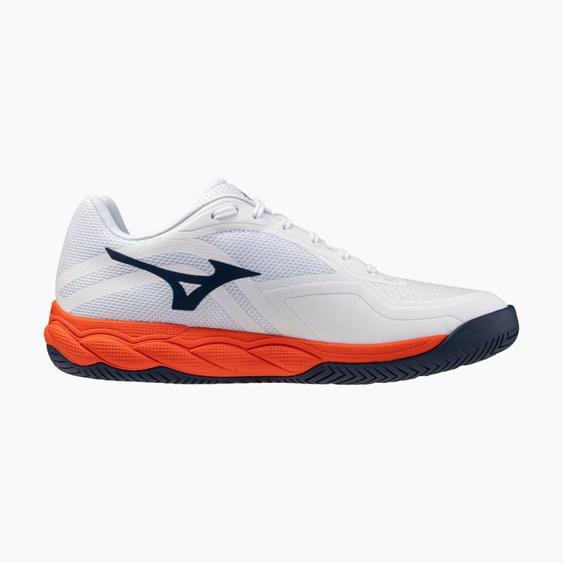 Pánske tenisové topánky Mizuno Wave Enforce Court 2 AC white/insignia blue/orange 2