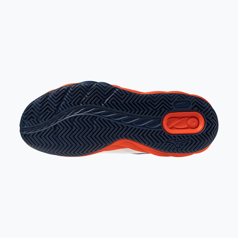 Pánske tenisové topánky Mizuno Wave Enforce Court 2 AC white/insignia blue/orange 4