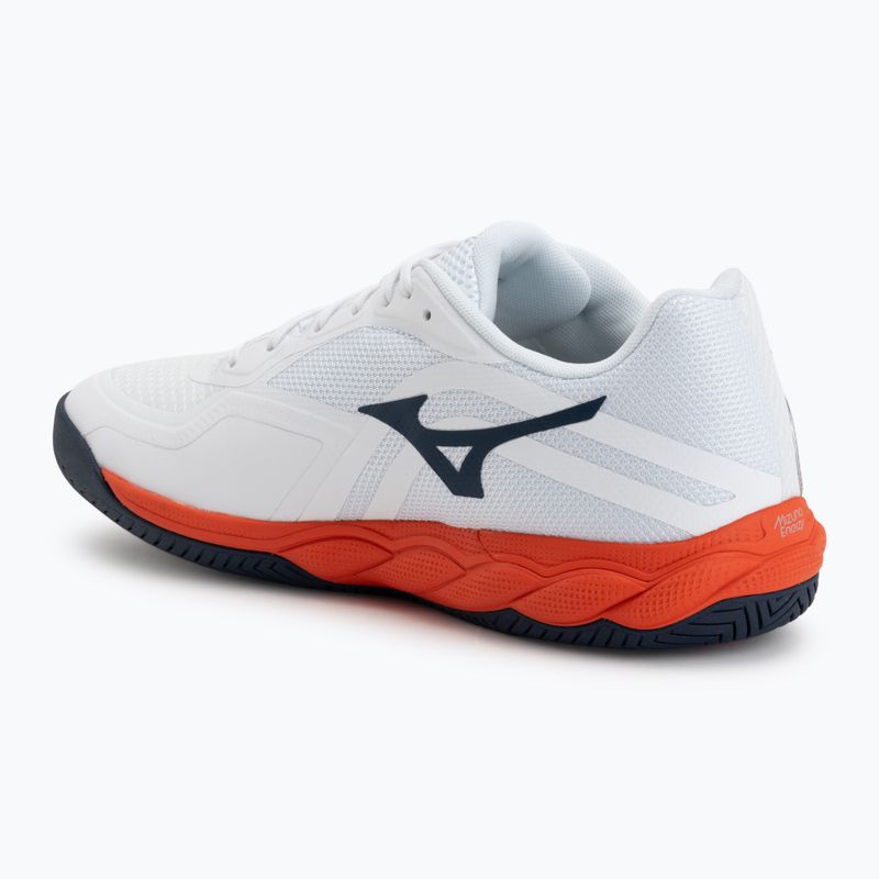 Pánske tenisové topánky Mizuno Wave Enforce Court 2 AC white/insignia blue/orange 3