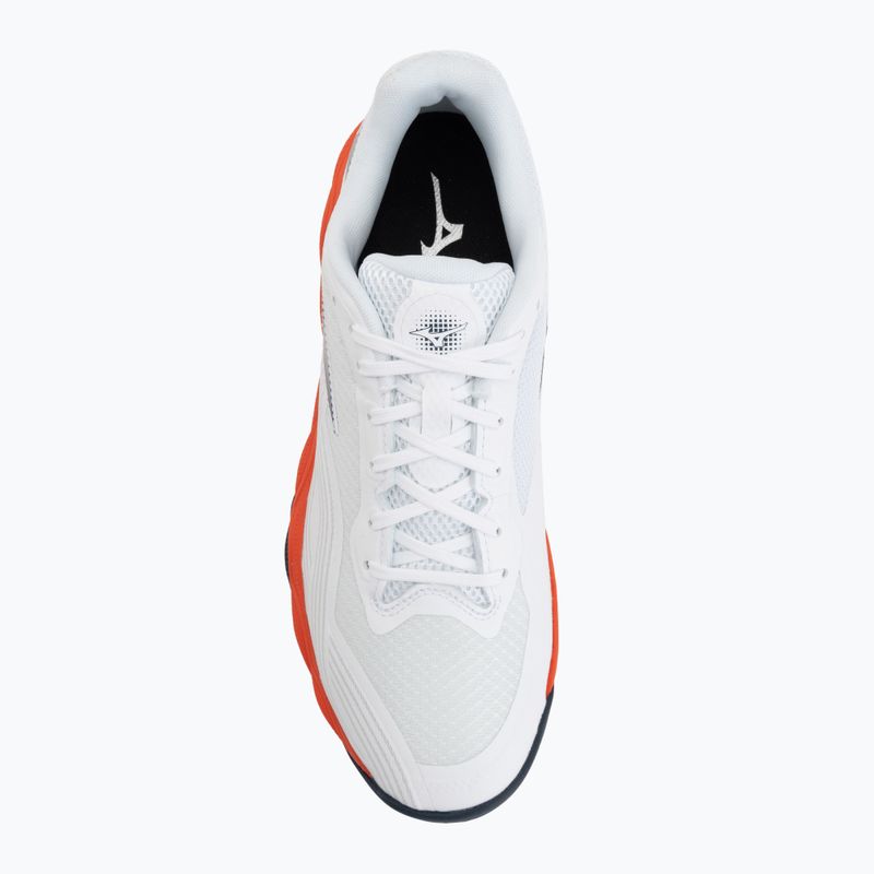 Pánske tenisové topánky Mizuno Wave Enforce Court 2 AC white/insignia blue/orange 5