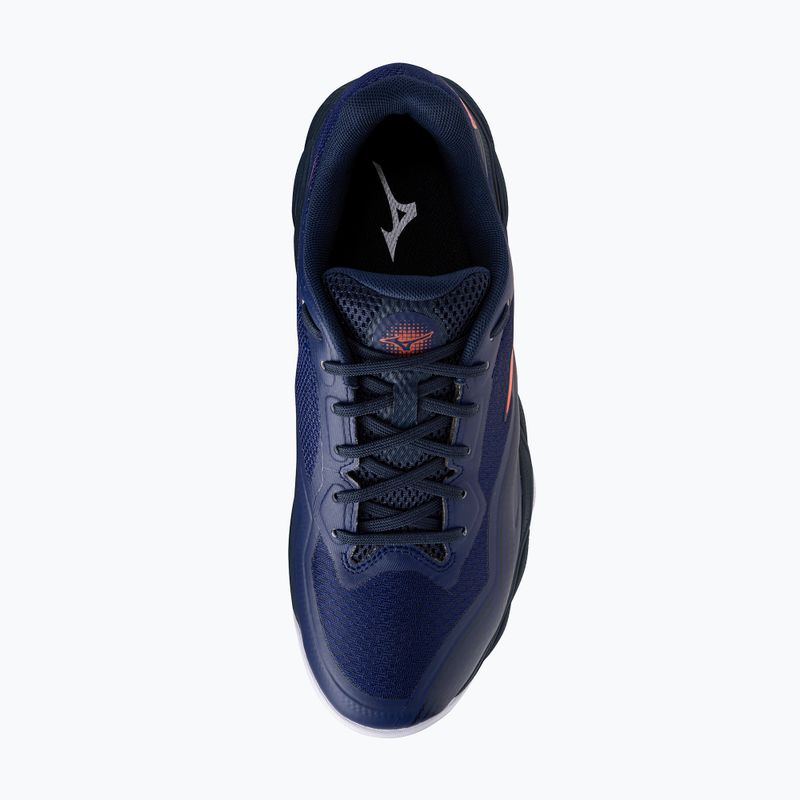 Pánske tenisové topánky Mizuno Wave Enforce Court 2 CC beacon blue/lava orange/white 5