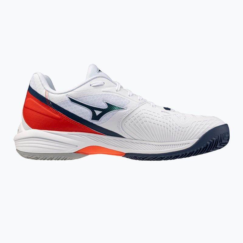 Pánske tenisové topánky Mizuno Neo Ace CC white/insignia blue/orange 2