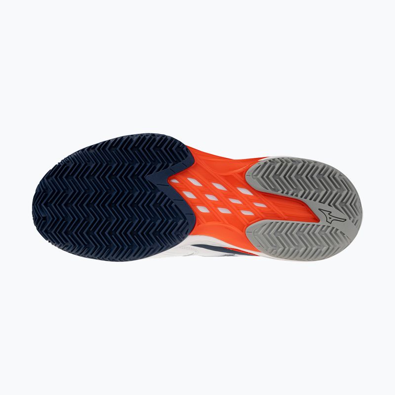 Pánske tenisové topánky Mizuno Neo Ace CC white/insignia blue/orange 4