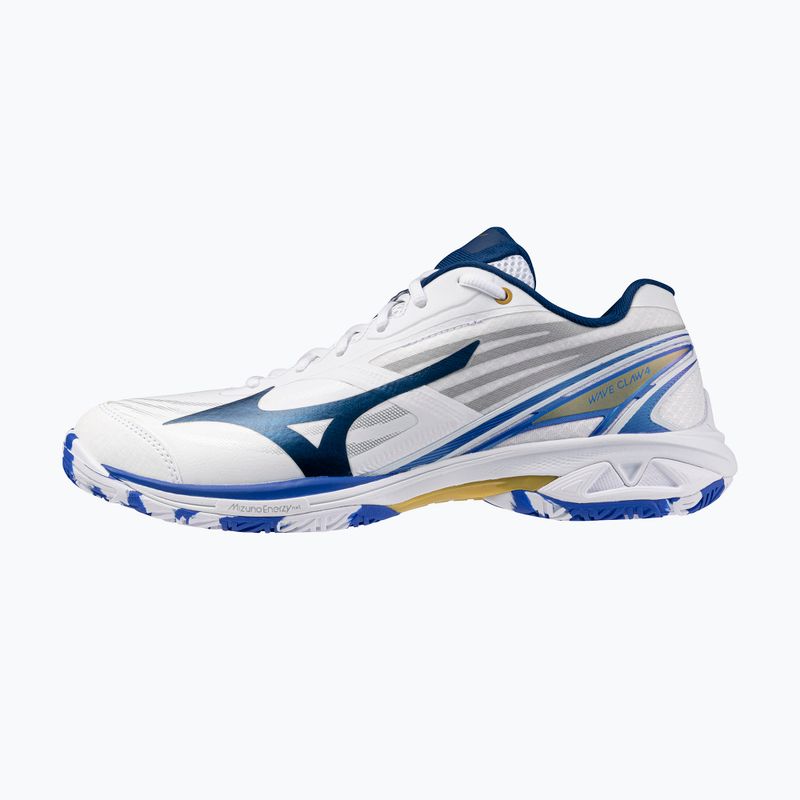 Dámske topánky na bedminton Mizuno Wave Claw 4 white/dazzling blue/stargazer