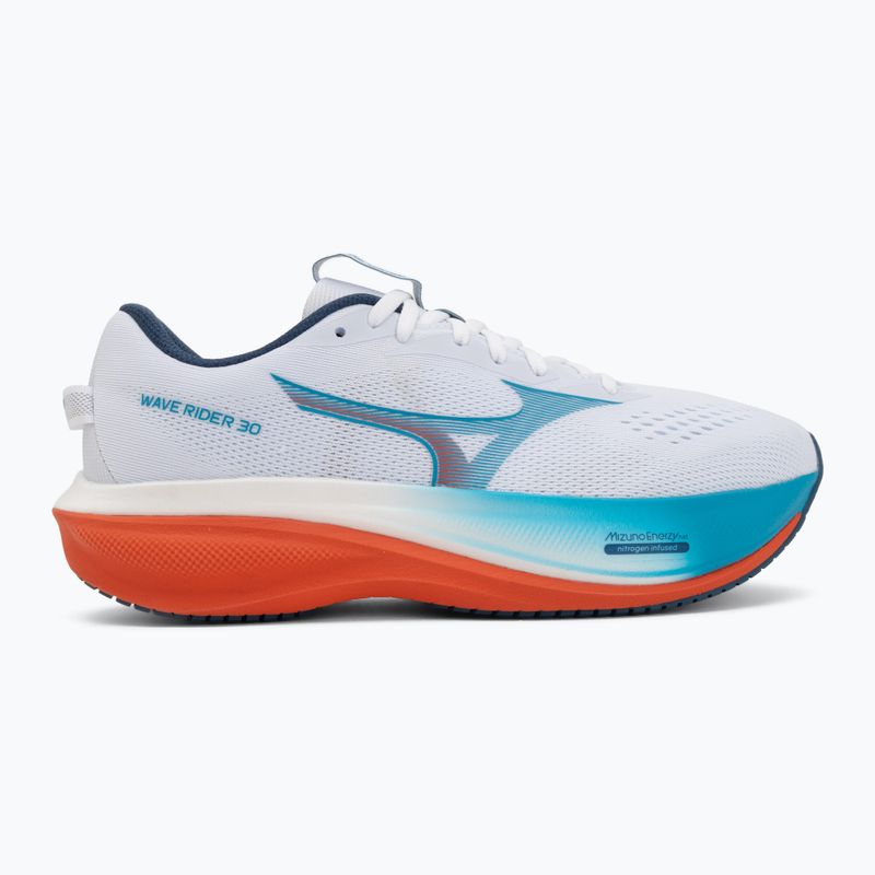 Pánske bežecké topánky Mizuno Wave Rider 30 white/blue jewel/orange 2
