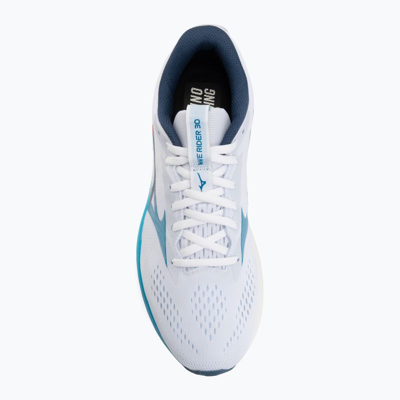 Pánske bežecké topánky Mizuno Wave Rider 30 white/blue jewel/orange 5