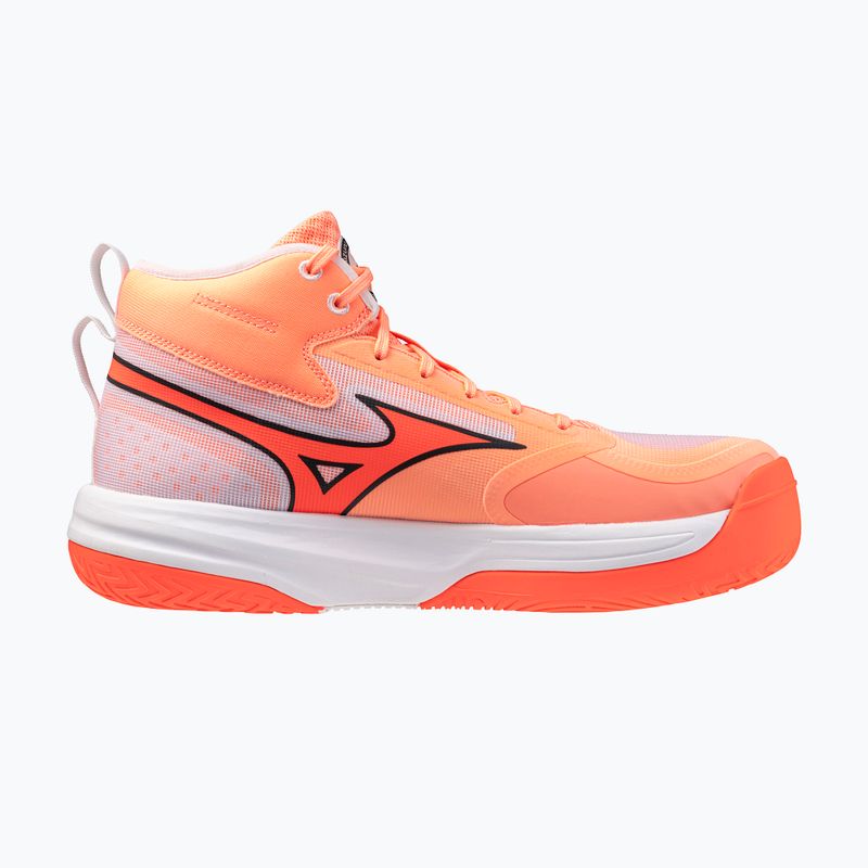 Volejbalové topánky Mizuno Neo Jump Mid flamingo coral/lava orange/white 2